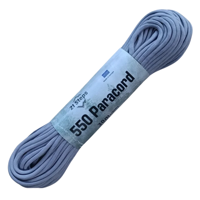 Paracord 550 type lll 100% nylon color GRIS AZULADO