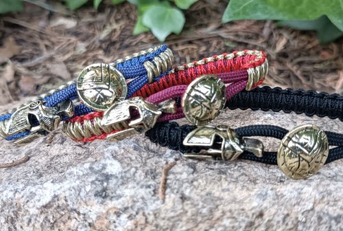 Pulsera ESPARTANO paracord azul Temístocles - Imagen 4