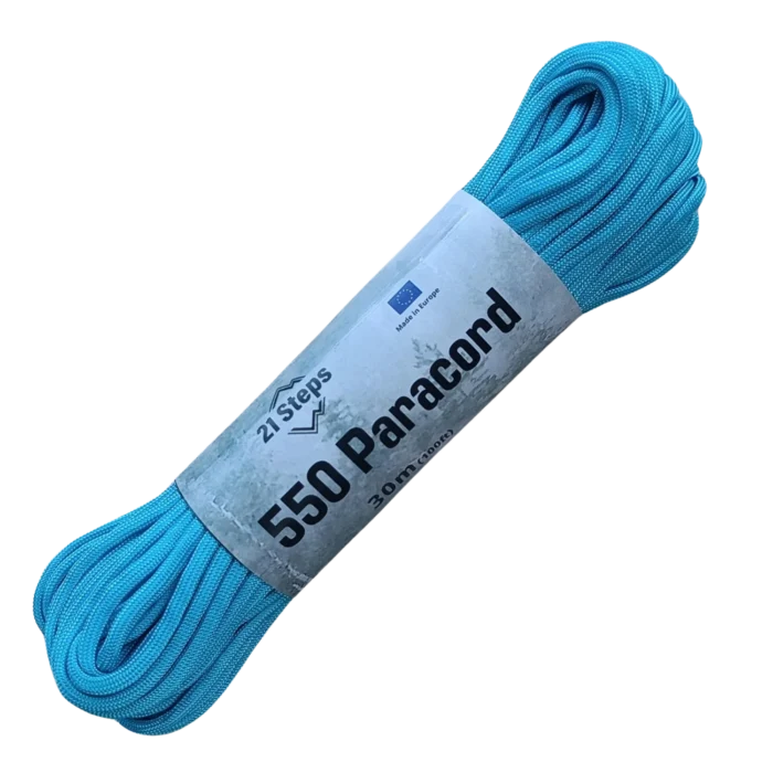 Paracord 550 type lll 100% nylon color AZUL BONDI