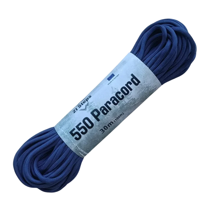 Paracord 550 type lll 100% nylon color AZUL MARINO