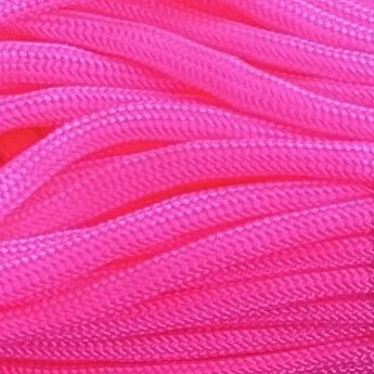 Paracord 550 type lll 100% nylon color ROSA FUERTE - Imagen 7