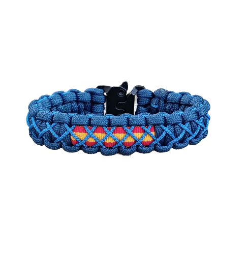 Pulsera Cobra TRENZADA Azul marino - Azul - Imagen 2