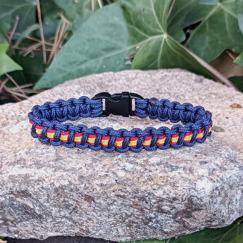 Pulsera paracord España Cobra MINI Azul Marino - Imagen 3