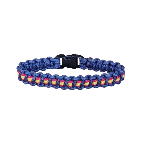 Pulsera paracord España Cobra MINI Azul Marino - Imagen 2