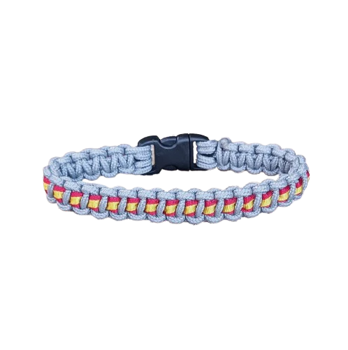 Pulsera paracord España Cobra MINI Gris - Imagen 2