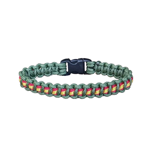 Pulsera paracord España Cobra MINI Verde Musgo - Imagen 2