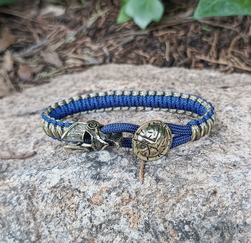 Pulsera ESPARTANO paracord azul Temístocles - Imagen 3